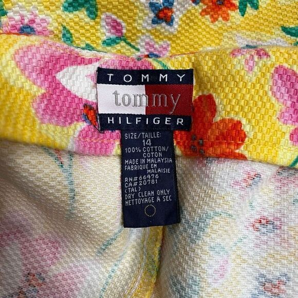Tommy Hilfiger Women’s Size 14 Floral Yellow Pencil Straight Skirt Knee Length - Picture 13 of 15